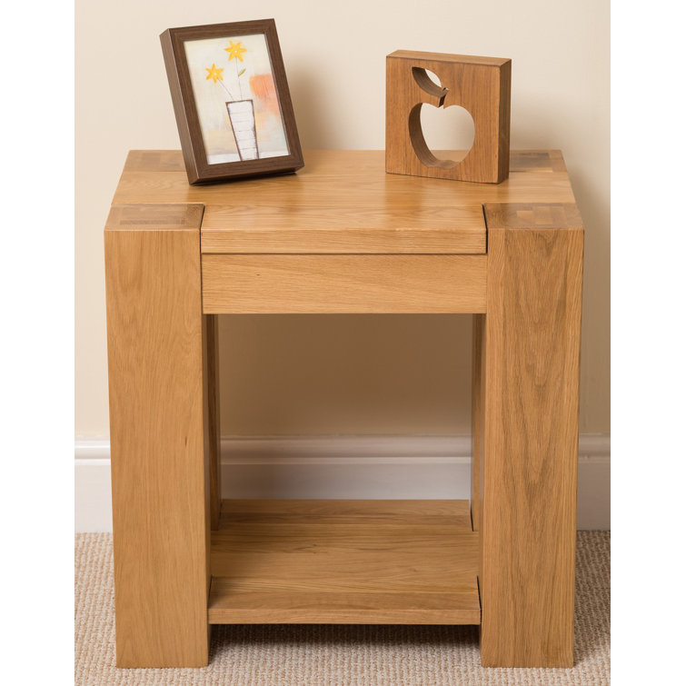 Wayfair oak deals side table